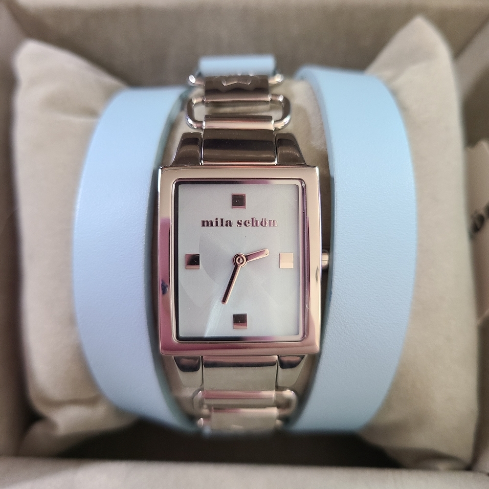 Mila Schön Leather Wrap Watch